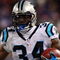 EAST RUTHERFORD, NJ - DECEMBER 21:  DeAngelo Williams #34 of the Carolina Panthers runs the ball against the New York Giants on December 21, 2008 at Giants Stadium in East Rutherford, New Jersey.  (Photo by Jim McIsaac/Getty Images)