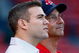 BOSTON - APRIL 24: General Manager Theo Epstein and Manger Terry Francona of the Boston Red Sox watch the pre-game action before a game with the New York Yankees at Fenway Park, April 24, 2009, in Boston, Massachusetts. (Photo by Jim Rogash/Getty Images)