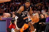 LOS ANGELES - APRIL 12:  O.J. Mayo #32 of the Memphis Grizzlies drives against the Los Angeles Lakers on April 12, 2009 at Staples Center in Los Angeles, California.  The Lakers won 92-75.  NOTE TO USER: User expressly acknowledges and agrees that, by downloading and/or using this Photograph, user is consenting to the terms and conditions of the Getty Images License Agreement. (Photo by Stephen Dunn/Getty Images)