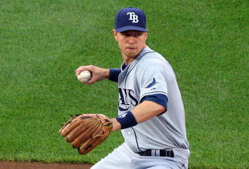 NEW YORK - JUNE 19:  Ben Zobrist #18 of the Tampa Bay Rays fields the ball against the New York Mets on June 19, 2009 at Citi Field in the Flushing neighborhood of the Queens borough of New York City.  (Photo by Jim McIsaac/Getty Images)