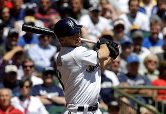 MILWAUKEE - MAY 14: Ryan Braun #8 of the Milwaukee Brewers swings at the ball against the Florida Marlins on May 14, 2009 at Miller Park in Milwaukee, Wisconsin. The Brewers defeated the Marlins 5-3. (Photo by Jonathan Daniel/Getty Images)