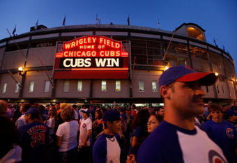 CHICAGO - JULY 06:  Cubs fans leave Wrigley Filed, after the Chicago Cubs defeated the Atlanta Braves 4-2, July 6, 2009 in Chicago, Illinois. The Tribune Company, which owns the Cubs and the ballpark, has reached a deal, reported to be worth around $900 million, to sell both to the Ricketts family which built its fortune through TD Ameritrade Holding Corp. The Tribune Company, which is operating under Chapter 11 bankruptcy, will need court approval as well as approval from Major League Baseball for the sale to go through.  (Photo by Scott Olson/Getty Images)