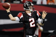 ATLANTA - DECEMBER 14: Quarterback Matt Ryan #2 of the Atlanta Falcons sets to pass against the Tampa Bay Buccaneers at the Georgia Dome on December 14, 2008 in Atlanta, Georgia.  (Photo by Al Messerschmidt/Getty Images)