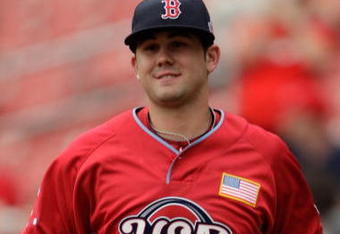 ST LOUIS, MO - JULY 12:  U.S. Futures All-Star Casey Kelly of the Boston Red Sox takes the field during the 2009 XM All-Star Futures Game at Busch Stadium on July 12, 2009 the in St. Louis, Missouri.  (Photo by Jamie Squire/Getty Images)
