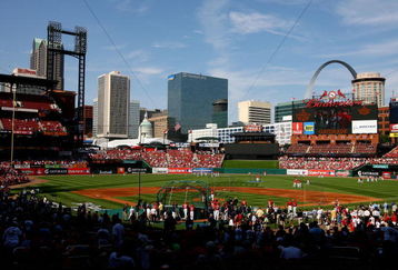 ST LOUIS, MO - JULY 13:  The National League All-Star and the American League All-Star teams take batting practice during the Gatorade All-Star Workout Day at Busch Stadium on July 13, 2009 in St Louis, Missouri.  (Photo by Jamie Squire/Getty Images)