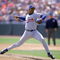 DENVER - APRIL 15:  Dwight Gooden #16 of the New York Mets winds up for a pitch during a game against the Colorado Rockies at Coors Field on April 15, 1993 in Denver, Colorado.  (Photo by Tim DeFrisco/Getty Images)