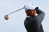 TURNBERRY, SCOTLAND - JULY 14:  Tiger Woods of USA tees off during a practice round prior to the 138th Open Championship on July 14, 2009 on the Ailsa Course, Turnberry Golf Club, Turnberry, Scotland.  (Photo by Stuart Franklin/Getty Images)
