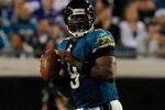 JACKSONVILLE, FL - DECEMBER 18:  David Garrard #9 of the Jacksonville Jaguars attempts a pass during the game against the Indianapolis Colts at Jacksonville Municipal Stadium on December 18, 2008 in Jacksonville, Florida.  (Photo by Sam Greenwood/Getty Images)