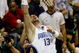 ORLANDO, FL - JUNE 14:  Marcin Gortat #13 of the Orlando Magic puts a shot up in Game Five of the 2009 NBA Finals against the Los Angeles Lakers on June 14, 2009 at Amway Arena in Orlando, Florida.  The Lakers won 99-86.  NOTE TO USER:  User expressly acknowledges and agrees that, by downloading and or using this photograph, User is consenting to the terms and conditions of the Getty Images License Agreement.  (Photo by Chris Graythen/Getty Images)