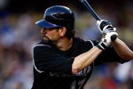 LOS ANGELES, CA - JUNE 30:  Todd Helton #17 of the Colorado Rockies at bat against the Los Angeles Dodgers at Dodger Stadium on June 30, 2009 in Los Angeles, California.  (Photo by Jeff Gross/Getty Images)