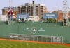 BOSTON - JULY 1: A general view of the 'Green Monster' at Fenway Park on July 1, 2004 in Boston, Massachusetts.  (Photo by Elsa/Getty Images)
