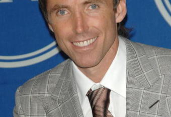 LOS ANGELES, CA - JULY 16:  NBA athlete Steve Nash poses in the press room at the 2008 ESPY Awards held at NOKIA Theatre L.A. LIVE on July 16, 2008 in Los Angeles, California.  The 2008 ESPYs will air on Sunday, July 20 at 9PM ET on ESPN.  (Photo by Stephen Shugerman/Getty Images)
