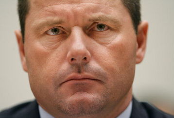 WASHINGTON - FEBRUARY 13:  Major League Baseball pitcher Roger Clemens testifies about allegations of steroid use by professional ball players before the U.S. House Oversight and Government Reform Committee on Capitol Hill February 13, 2008 in Washington, DC. The 'Mitchell Report' named several former and current major league baseball players, including Clemens, who are accused of using steroids or other performance-enhancing drugs.  (Photo by Chip Somodevilla/Getty Images)