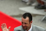ST LOUIS, MO - JULY 14:  Tim Wakefield of the Boston Red Sox takes part in the MLB All-Star Game Red Carpet Parade on July 14, 2009 in St Louis, Missouri.  (Photo by Dilip Vishwanat/Getty Images)