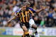HULL, UNITED KINGDOM - MARCH 14: Geovanni of Hull City (L) is challenged by Geremi of Newcastle United during the Barclays Premier League match between Hull City and Newcastle United at the KC Stadium on March 14, 2009 in Hull, England. (Photo by Shaun Botterill/Getty Images)