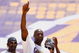 LOS ANGELES, CA - JUNE 17:  Lamar Odom of the Los Angeles Lakers waves to the crowd during the 2009 NBA Championship Victory Parade at the Los Angeles Memorial Coliseum on June 17, 2009 in Los Angeles, California.  (Photo by Jeff Gross/Getty Images)