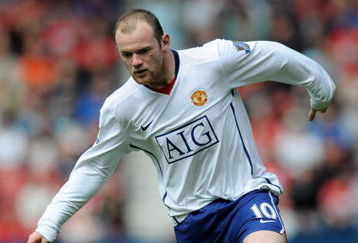 MIDDLESBROUGH, ENGLAND - MAY 02:  Wayne Rooney of Manchester United in action during the Barclays Premier League match between Middlesbrough and Manchester United at the Riverside Stadium on May 2, 2009 in Middlesbrough, England.  (Photo by Shaun Botterill/Getty Images)