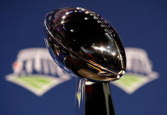 TAMPA, FL - JANUARY 30:  The Vince Lombardi Trophy is seen during the NFC Head coach press conference prior to Super Bowl XLIII held at the Tampa Convention Center on January 30, 2009 in Tampa, Florida.  (Photo by Chris Graythen/Getty Images)