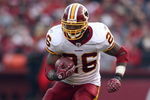 SAN FRANCISCO - DECEMBER 28:  Clinton Portis #26 of the Washington Redskins carries the ball during the game against of the San Fransisco 49ers at Candlestick Park on December 28, 2008 in San Francisco, California. (Photo by: Jonathan Ferrey/Getty Images)
