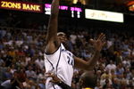 SALT LAKE CITY - MAY 11:  Paul Millsap #24 of the Utah Jazz shoots over Kobe Bryant #24 of the Los Angeles Lakers in Game Four of the Western Conference Semifinals during the 2008 NBA Playoffs on May 11, 2008 at Energy Solutions Arena in Salt Lake City, Utah.   NOTE TO USER: User expressly acknowledges and agrees that, by downloading and or using this photograph, User is consenting to the terms and conditions of the Getty Images License Agreement  (Photo by Jonathan Ferrey/Getty Images)