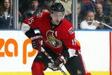 TORONTO - APRIL 11:  Dany Heatley #15 of the Ottawa Senators skates with the puck in a game against the Toronto Maple Leafs on April 11, 2009 at the Air Canada Centre in Toronto, Ontario. The Leafs defeated the Senators on the strength of a 3 goal performance by Boyd Devereaux #22. (Photo by Claus Andersen/Getty Images) 
