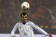 MILAN, ITALY - DECEMBER 22:  Lazio's forward Goran Pandev in action during 'A Goal For Peace', a charity friendly match between Iraq versus the rest of the world at San Siro Stadium on December 22, 2008 in Milan, Italy.  (Photo by Vittorio Zunino Celotto/Getty Images)