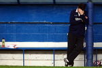 LUTON, ENGLAND - APRIL 13:  Luton Town manager Mick Harford holds his head during the Coca-Cola league two match between Luton Town and Chesterfield at Kenilworth Road on April 13, 2009 in Luton, England.  (Photo by Clive Rose/Getty Images)