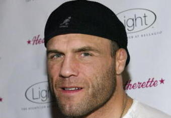 LAS VEGAS - FEBRUARY 22:  UFC fighter Randy Couture attends the 'Heatherette' party hosted by celebrity designers Richie Rich and Traver Rains, at Light nightclub, Bellagio  Hotel, February 22, 2006 in Las Vegas, Nevada. (Photo by Chris Farina/Getty Images)