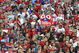 PHILADELPHIA, PA - OCTOBER 31: Fans celebrate at a victory rally at Citizens Bank Park October 31, 2008 in Philadelphia, Pennsylvania. The Phillies defeated the Tampa Bay Rays to win their first World Series in 28 years. (Photo by Jeff Fusco/Getty Images)