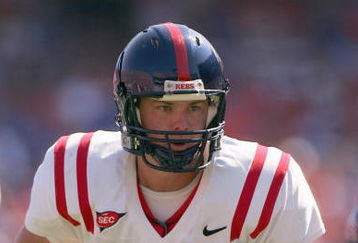 GAINESVILLE, FL - SEPTEMBER 27:  Quarterback Jevan Snead #4 Mississippi Rebels drops back with the ball during the game against the Florida Gators during the game at Ben Hill Griffin Stadium on September 27, 2008 in Gainesville, Florida.  (Photo by Sam Greenwood/Getty Images)