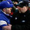 EAST RUTHERFORD, NJ - JANUARY 11:  Head coach Tom Coughlin #10 of the New York Giants shakes hands with head coach Andy Reid of the Philadelphia Eagles after the NFC Divisional Playoff Game on January 11, 2009 at Giants Stadium in East Rutherford, New Jersey.  (Photo by Al Bello/Getty Images)