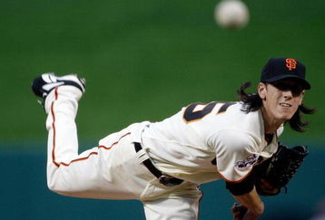 ST LOUIS, MO - JULY 14:  National League All-Star Tim Lincecum of the San Francisco Giants pitches during the 2009 MLB All-Star Game at Busch Stadium on July 14, 2009 in St Louis, Missouri.  (Photo by Morry Gash-Pool/Getty Images)
