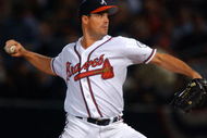 20 Oct 2001:  Greg Maddux #31 of the Atlanta Braves delivers a pitch against the Arizona Diamondbacks in the first inning of game four of the National League Champsionship Series at Turner Field in Atlanta, Georgia. DIGITAL IMAGE: Mandatory Credit: Doug Pensinger/ALLSPORT