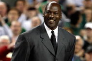 DETROIT - APRIL 06:  Michael Jordan is announced as a member of the 2009 Hall-of-Fame class at halftime of the Michigan State Spartans and the North Carolina Tar Heels during the 2009 NCAA Division I Men's Basketball National Championship game at Ford Field on April 6, 2009 in Detroit, Michigan.  (Photo by Streeter Lecka/Getty Images)