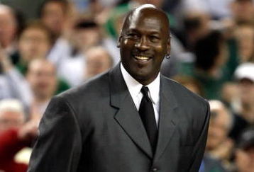 DETROIT - APRIL 06:  Michael Jordan is announced as a member of the 2009 Hall-of-Fame class at halftime of the Michigan State Spartans and the North Carolina Tar Heels during the 2009 NCAA Division I Men's Basketball National Championship game at Ford Field on April 6, 2009 in Detroit, Michigan.  (Photo by Streeter Lecka/Getty Images)