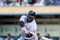 OAKLAND, CA - JUNE 23:  Pablo Sandoval #48 of the San Francisco Giants hits an RBI triple in the first inning against the Oakland Athletics during a Major League Baseball game on June 23, 2009 at the Oakland Coliseum in Oakland, California.  (Photo by Jed Jacobsohn/Getty Images)