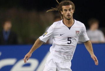 FOXBOROUGH, MA - JULY 11:  Kyle Beckerman #5 of USA battles  Haiti during 2009 CONCACAF Gold Cup competition at Gillette Stadium on July 11, 2009 in Foxborough, Massachusetts. USA and Haiti played to a 2-2 draw. (Photo by Jim Rogash/Getty Images)