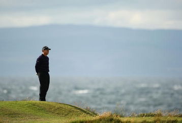TURNBERRY, SCOTLAND - JULY 18:  Tom Watson of USA waits on the 11th tee during round three of the 138th Open Championship on the Ailsa Course, Turnberry Golf Club on July 18, 2009 in Turnberry, Scotland.  (Photo by Richard Heathcote/Getty Images)