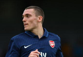 LONDON, ENGLAND - JULY 18:  Thomas Vermaelen of Arsenal in action during the pre-season friendly match between Barnet and Arsenall at Underhill on July 18, 2009 in London, England.  (Photo by Ian Walton/Getty Images)