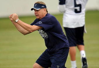 IRVING, TX - MAY 01:  Secondary coach Dave Campo of the Dallas Cowboys during rookie mini camp on May 1, 2009 in Irving, Texas.  (Photo by Ronald Martinez/Getty Images)