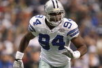 IRVING, TX - DECEMBER 20:  DeMarcus Ware #94 of the Dallas Cowboys rushes the passer from the right side of the defense during their NFL game against the Baltimore Ravens at Texas Stadium on December 20, 2008 in Irving, Texas. The Ravens defeated the Cowboys 33-24. (Photo by Ronald Martinez/Getty Images)
