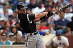 CHICAGO - JUNE 18:  Gordon Beckham #15 of the Chicago White Sox bats against the Chicago Cubs during the game on June 18, 2009 at Wrigley Field in Chicago, Illinois. (Photo by Jonathan Daniel/Getty Images)
