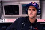BARCELONA, SPAIN - MAY 08:  Jaime Alguersuari of Spain and Carlin Motorsport is seen on the Scuderia Toro Rosso pitwall during practice for the Spanish Formula One Grand Prix at the Circuit de Catalunya on May 8, 2009 in Barcelona, Spain.  (Photo by Peter Fox/Getty Images)