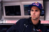 BARCELONA, SPAIN - MAY 08:  Jaime Alguersuari of Spain and Carlin Motorsport is seen on the Scuderia Toro Rosso pitwall during practice for the Spanish Formula One Grand Prix at the Circuit de Catalunya on May 8, 2009 in Barcelona, Spain.  (Photo by Peter Fox/Getty Images)