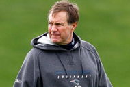 FOXBOROUGH - MAY 2: Coach Bill Bellichick watches during the New England Patriots Minicamp at Gillette Stadium May 2, 2009 in Foxborough, Massachusetts. (Photo by Jim Rogash/Getty Images)