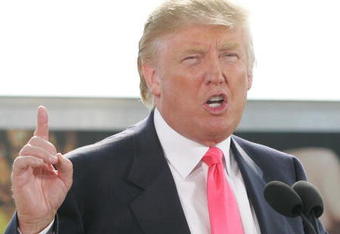 GREEN BAY, WI - JUNE 22:  Donald Trump attends a press conference about the WWE at the Austin Straubel International Airport on June 22, 2009 in Green Bay, Wisconsin.  (Photo by Mark A. Wallenfang/Getty Images)