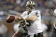 DETROIT - DECEMBER 21: Quarterback Drew Brees #9 of the New Orleans Saints drops back to pass in the third quarter against the Detroit Lions on December 21, 2008 at Ford Field in Detroit, Michigan. The Saints defeated the Lions 42-7.  (Photo by Leon Halip/Getty Images)
