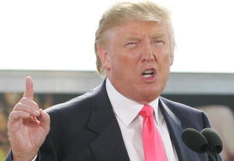 GREEN BAY, WI - JUNE 22:  Donald Trump attends a press conference about the WWE at the Austin Straubel International Airport on June 22, 2009 in Green Bay, Wisconsin.  (Photo by Mark A. Wallenfang/Getty Images)