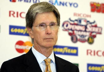 TOKYO - MARCH 21:  Boston Red Sox  owner John Henry attends the Ricoh MLB Opening Series press conference at Tokyo Dome on March 21, 2008 in Tokyo, Japan. Boston Red Sox and Oakland Athletics plays their opening games in Tokyo on March 25 and 26. (Photo by Junko Kimura/Getty Images)