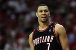 HOUSTON - APRIL 30:  Guard Brandon Roy #7 of the Portland Trail Blazers in Game Six of the Western Conference Quarterfinals during the 2009 NBA Playoffs at Toyota Center on April 30, 2009 in Houston, Texas. NOTE TO USER: User expressly acknowledges and agrees that, by downloading and or using this photograph, User is consenting to the terms and conditions of the Getty Images License Agreement.  (Photo by Ronald Martinez/Getty Images)